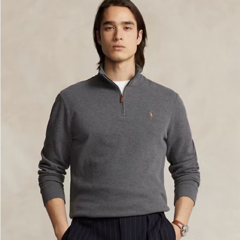 Grey Polo Ralph Lauren Quarter Zip